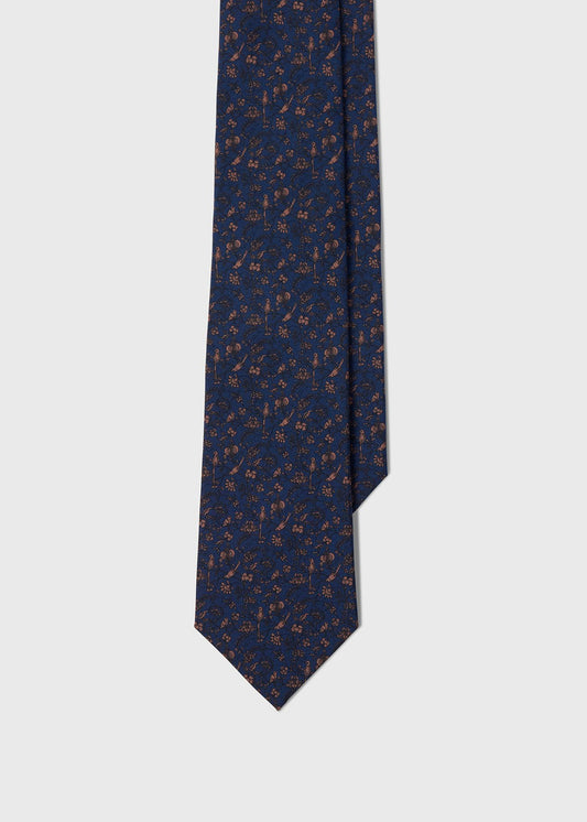 Floral Bird SIik Tie - Paul Stuart Trending