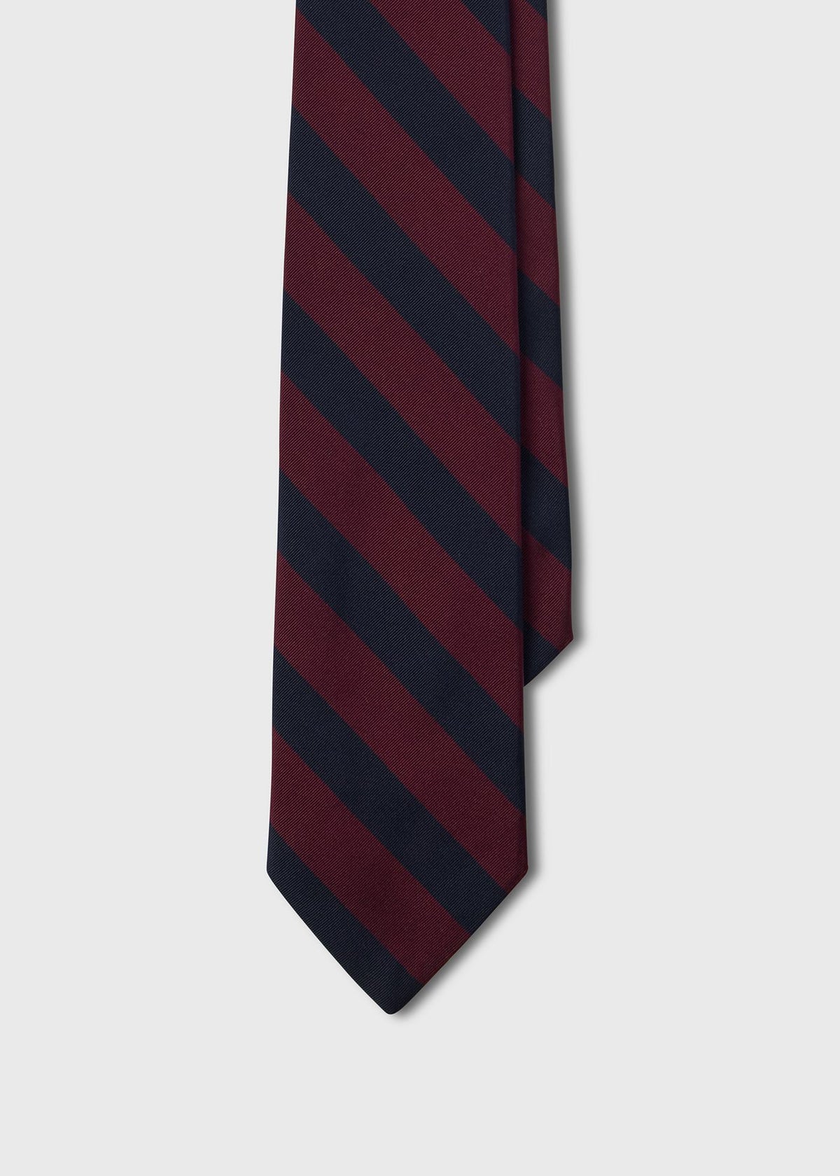 Block Stripe Silk Tie - Paul Stuart New