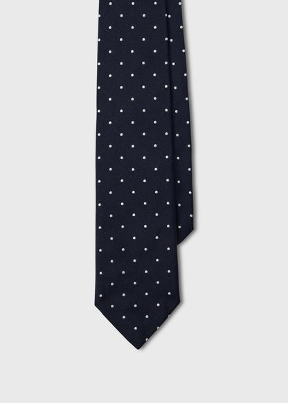 Polka Dot Silk Tie - Paul Stuart Everyday