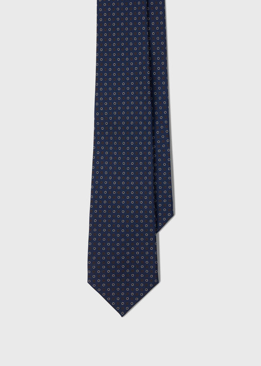 Micro Floral Silk Tie - Paul Stuart Great Value