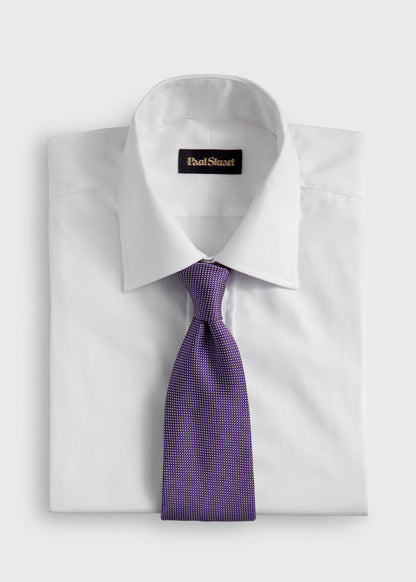 Woven Silk Micro Dot Tie - Paul Stuart Quality