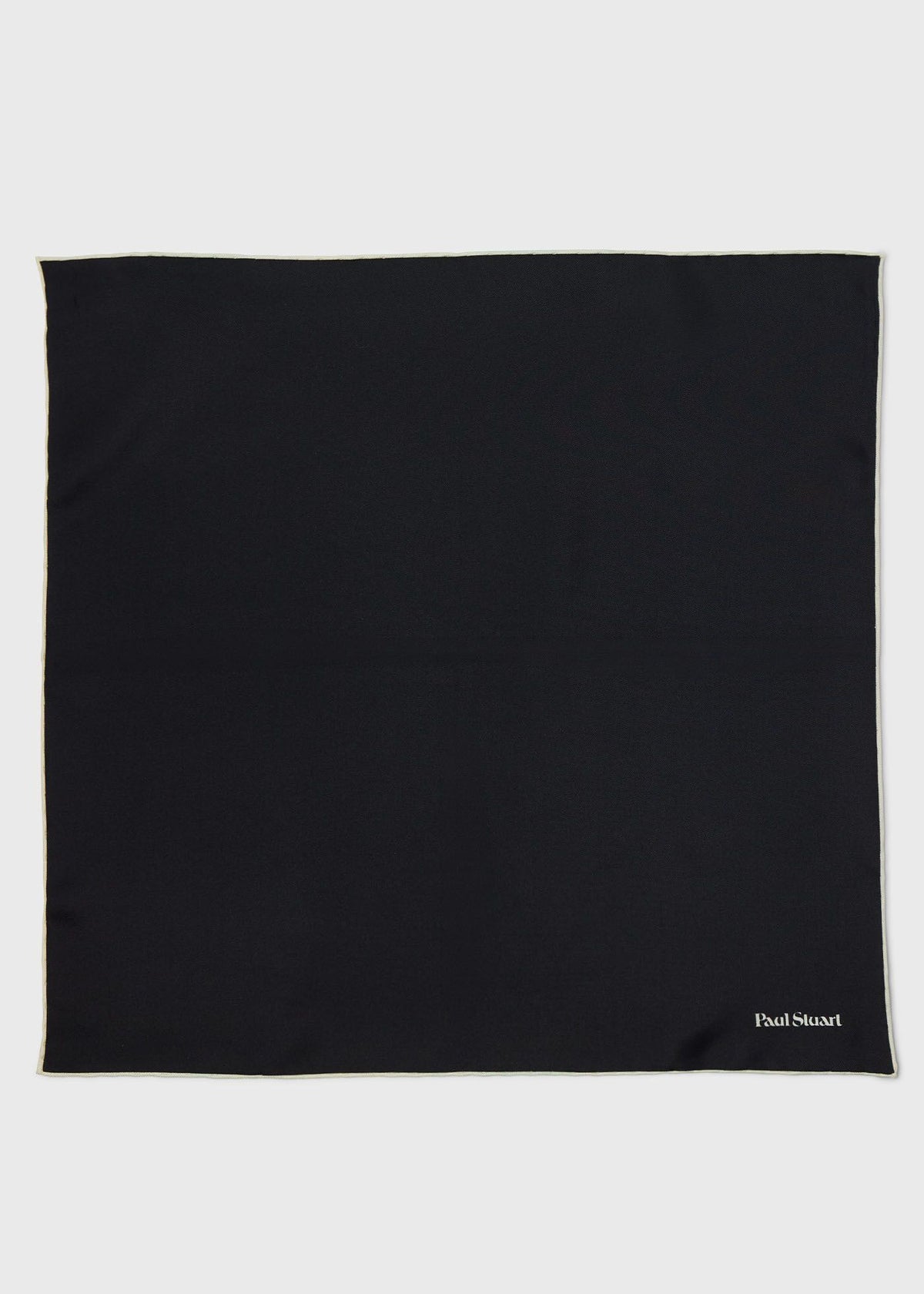Contrast Border Silk Pocket Square - Paul Stuart Popular