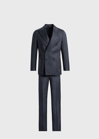 All Year Wool Double Breasted Suit - Paul Stuart Top Pick