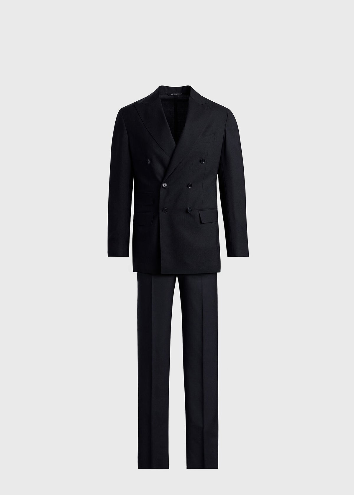 All Year Wool Double Breasted Suit - Paul Stuart Exclusive