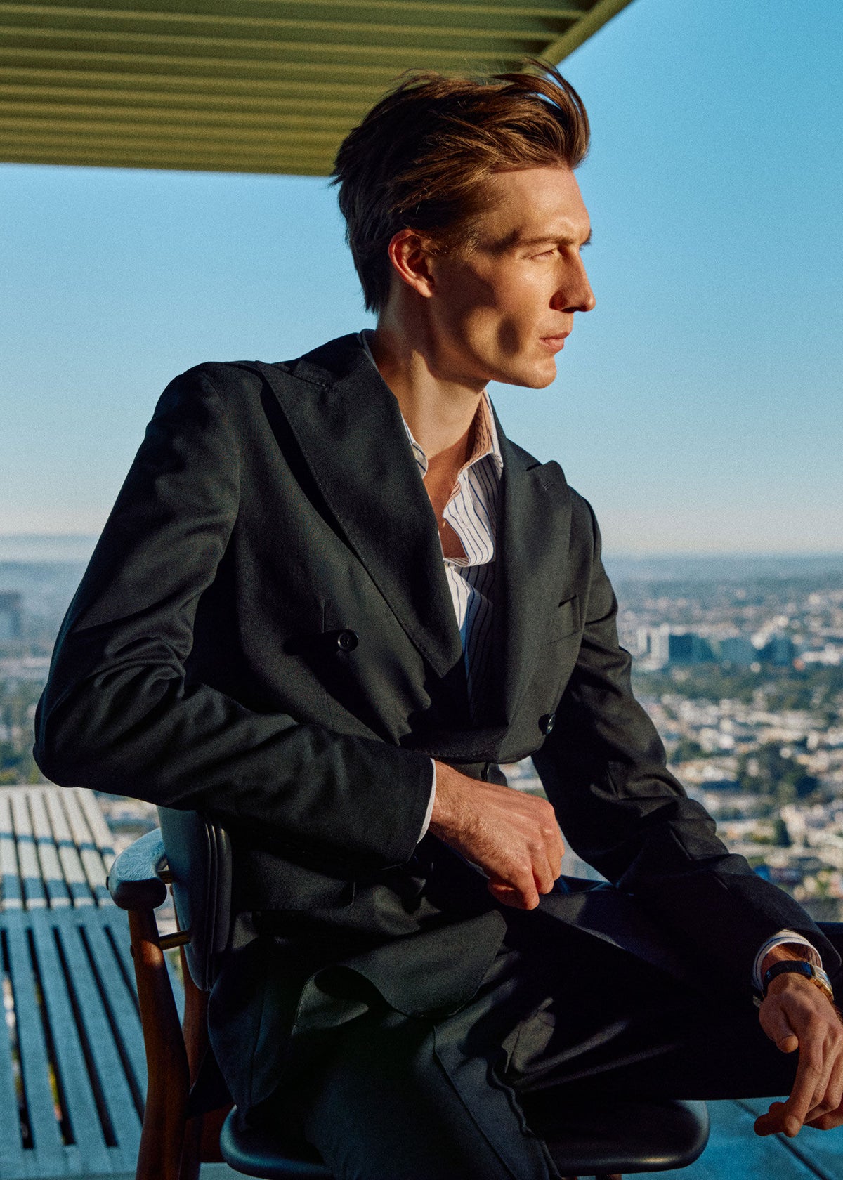 All Year Wool Double Breasted Suit - Paul Stuart Exclusive