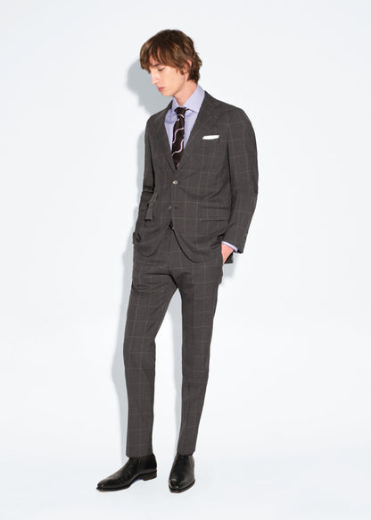 All Year Wool Windowpane Suit - Paul Stuart Deals