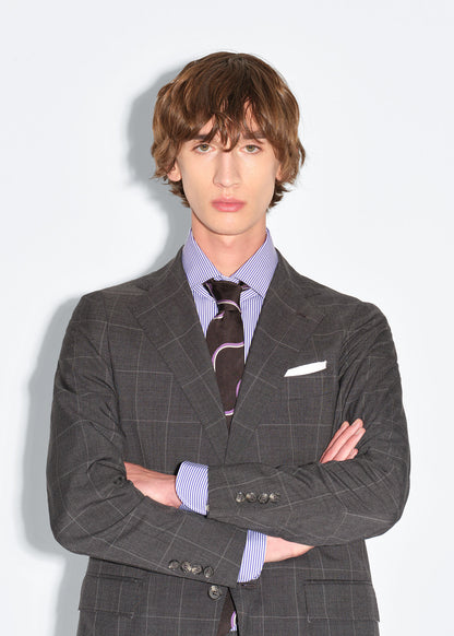 All Year Wool Windowpane Suit - Paul Stuart Deals