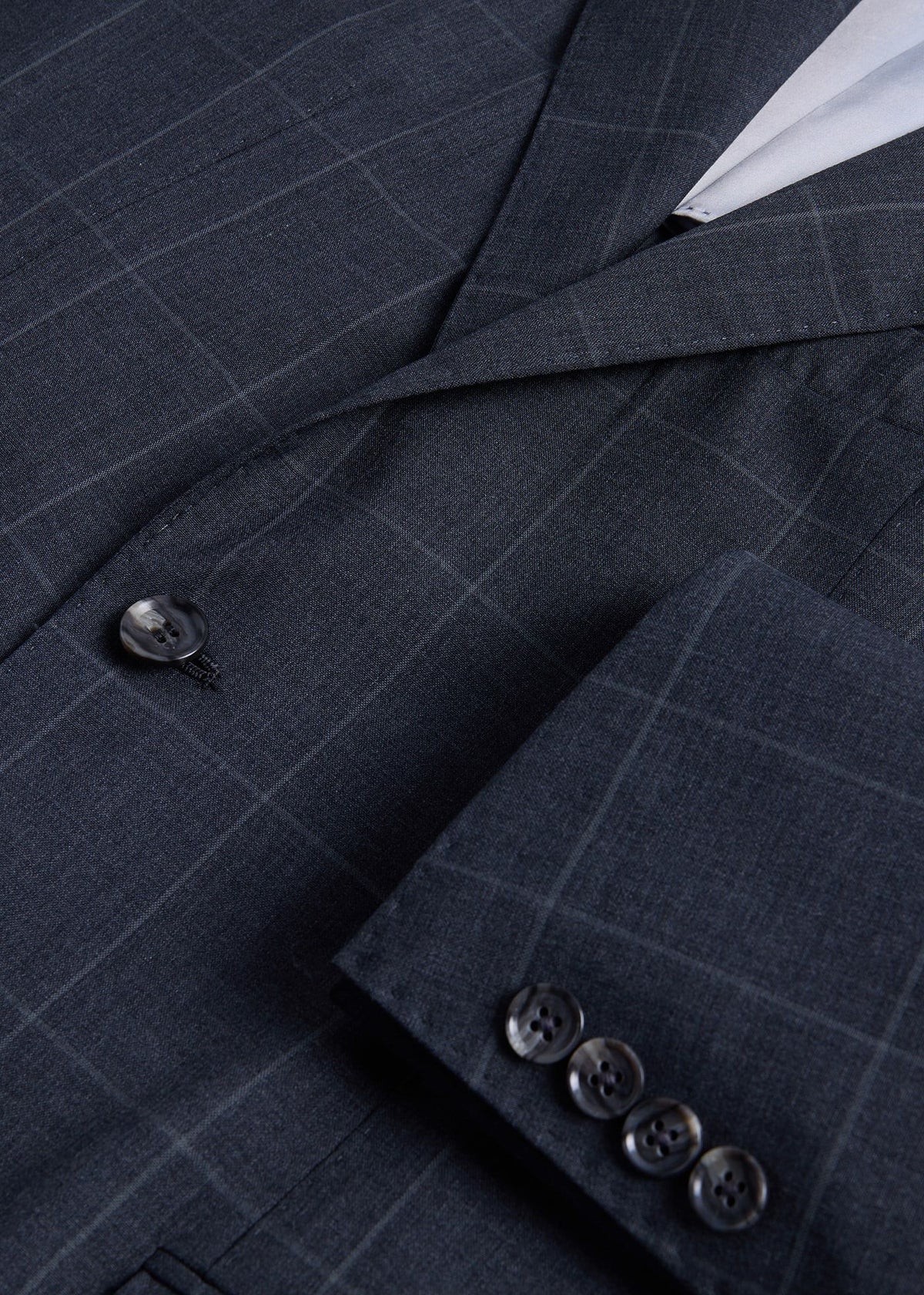 All Year Wool Windowpane Suit - Paul Stuart Deals