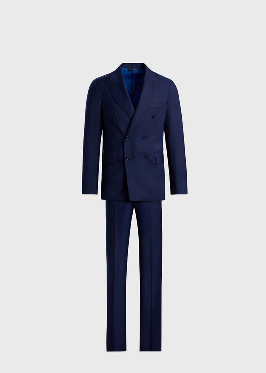 Super 130s Wool Double Breasted Suit - Paul Stuart Smart Buy