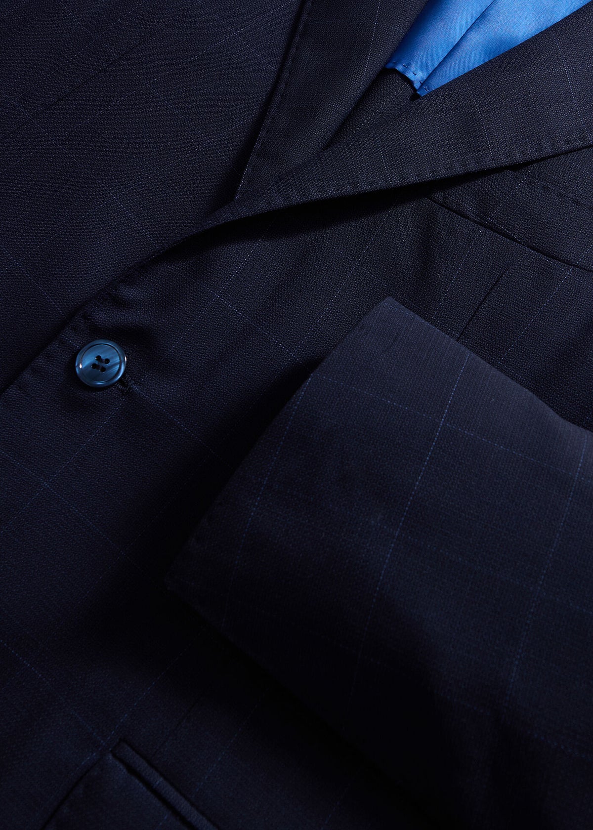 Wool Windowpane Suit - Paul Stuart Quality