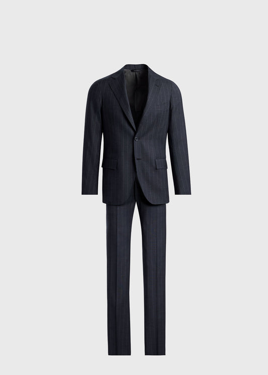 All Year Wool Stripe Suit - Paul Stuart Trusted