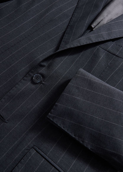 All Year Wool Stripe Suit - Paul Stuart Trusted