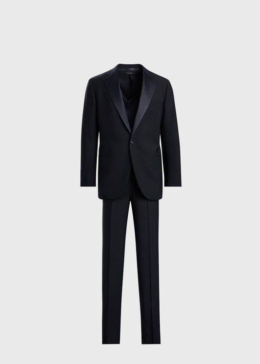 All Year Wool Tuxedo with Satin Notch Lapel - Paul Stuart Value