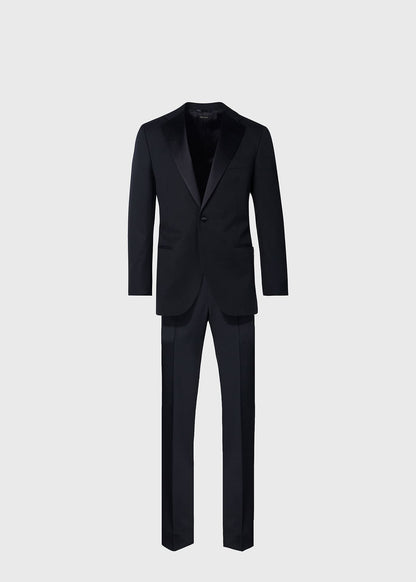 Wool Tuxedo with Satin Notch Lapel - Paul Stuart Premium