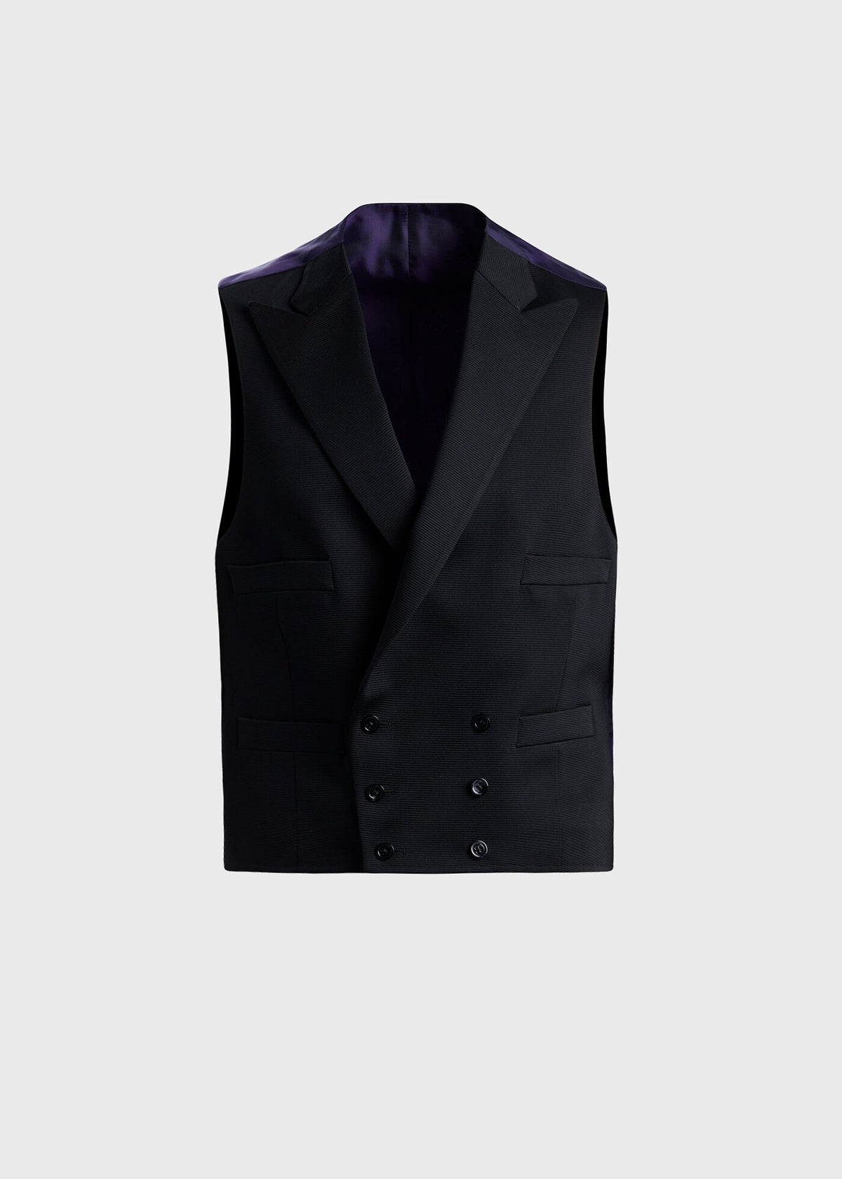 Grosgrain Double Breasted Formal Vest - Paul Stuart Quality