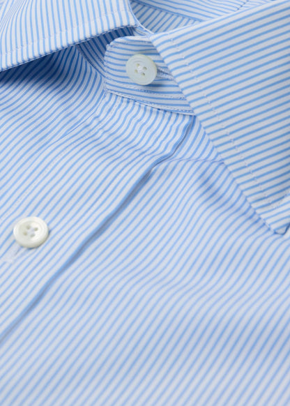 Pencil Stripe Spread Collar Dress Shirt - Paul Stuart Value