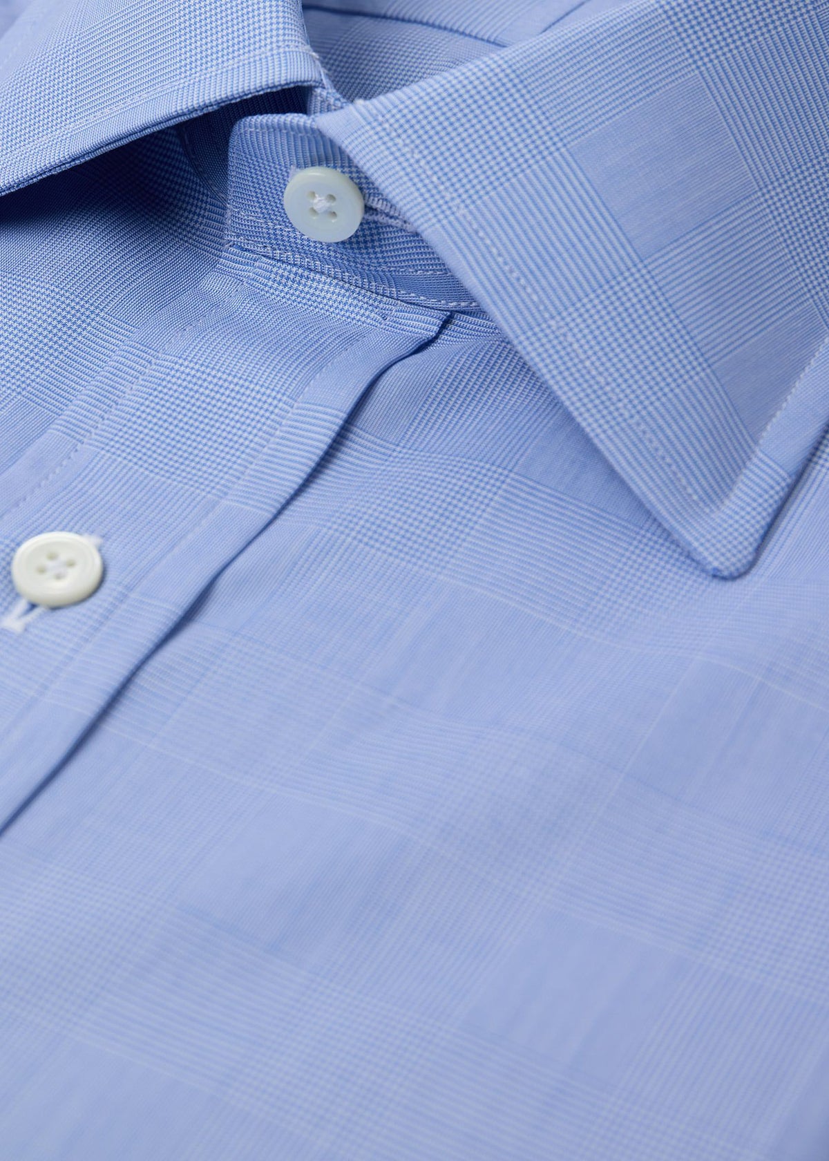 Glen Plaid Spread Collar Dress Shirt - Paul Stuart Quality