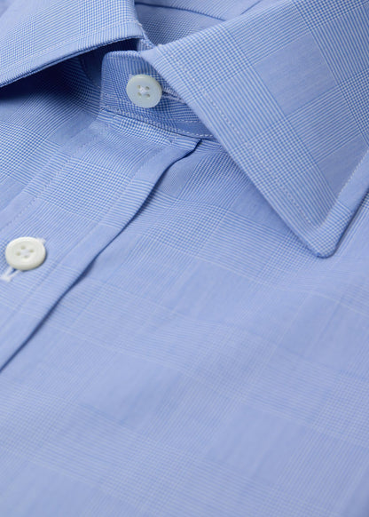 Glen Plaid Spread Collar Dress Shirt - Paul Stuart Quality