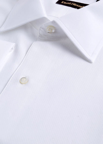 Piqué Bib Front Cotton Formal Shirt - Paul Stuart Latest