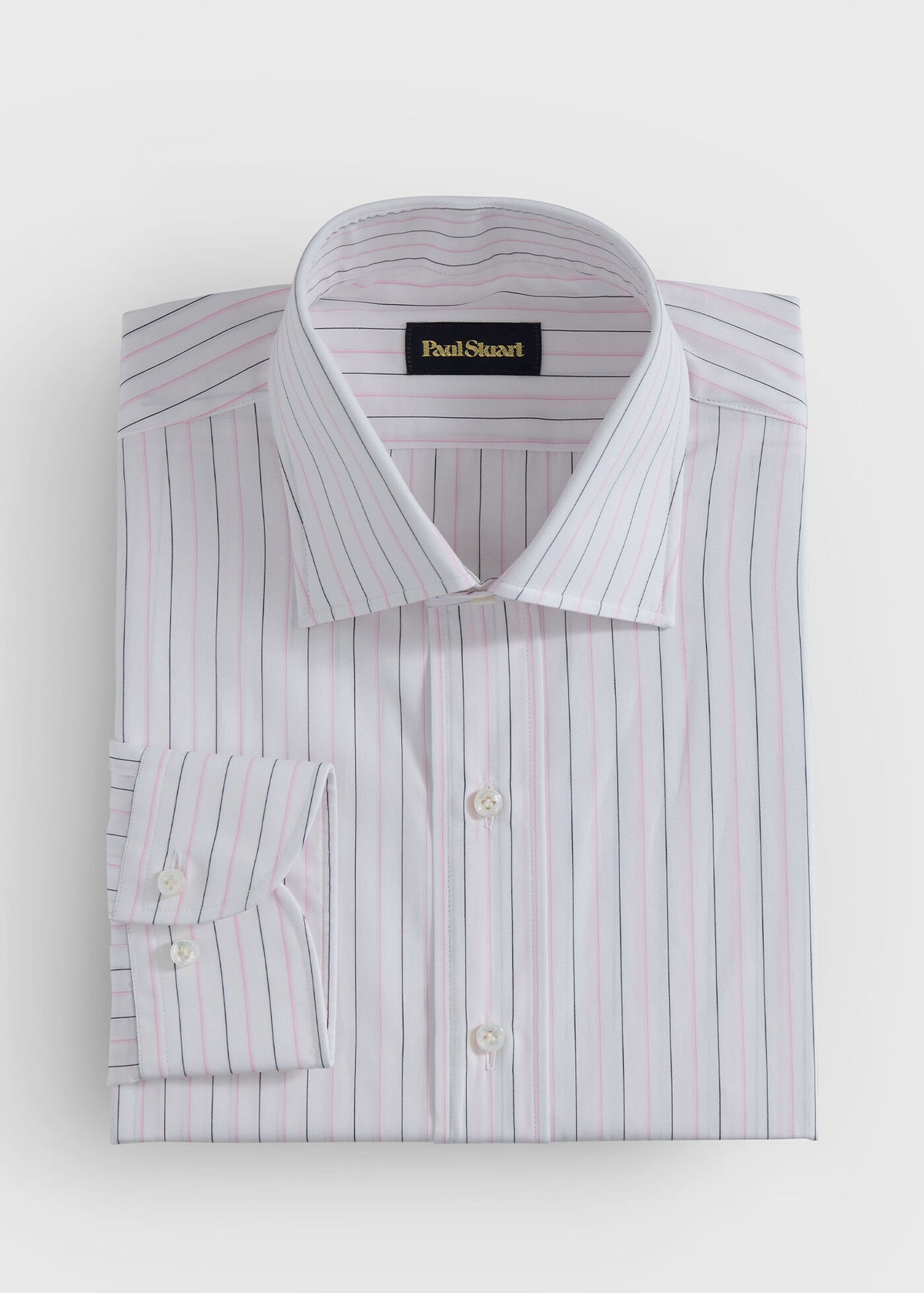 Cotton Deco Stripe Dress Shirt - Paul Stuart Exclusive