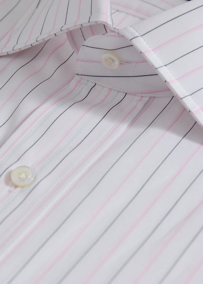 Cotton Deco Stripe Dress Shirt - Paul Stuart Exclusive