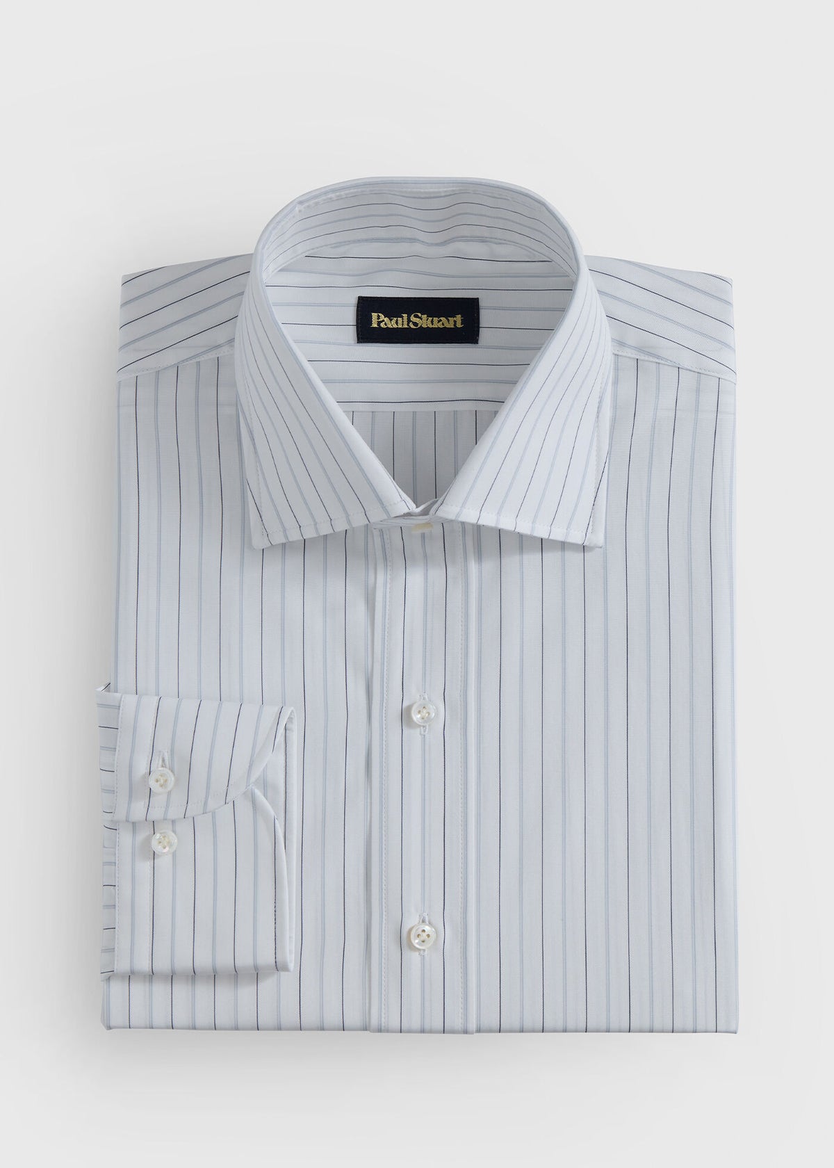 Cotton Deco Stripe Dress Shirt - Paul Stuart Featured