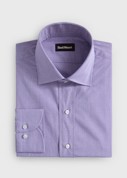 Tonal Plaid Dress Shirt - Paul Stuart Essential