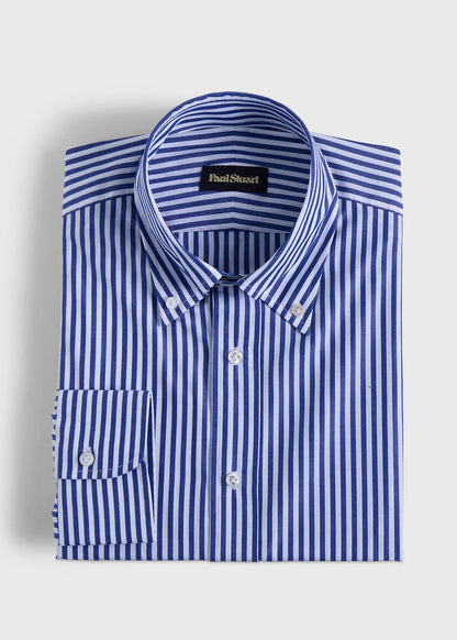 Bengal Stripe Button Down Dress Shirt - Paul Stuart New