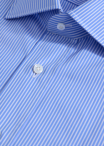 Cotton Stripe Dress Shirt - Paul Stuart Sale