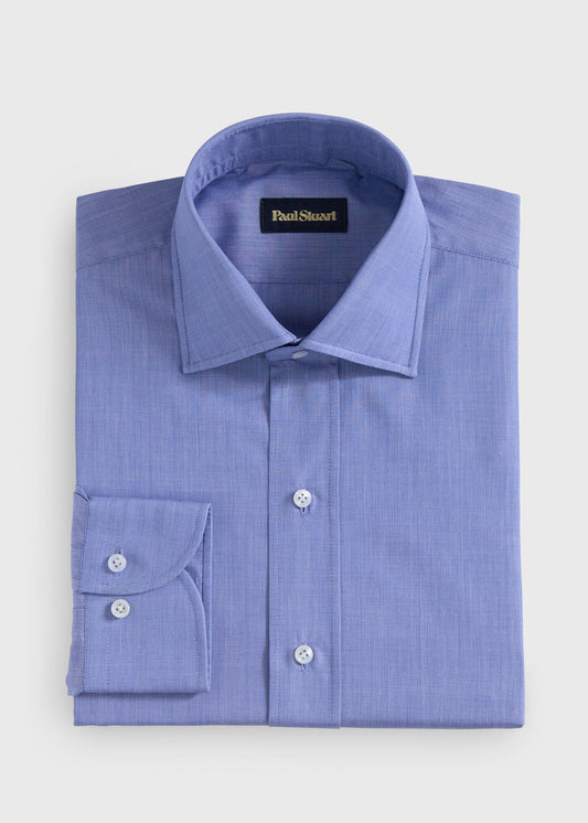 Cotton End on End Dress Shirt - Paul Stuart New