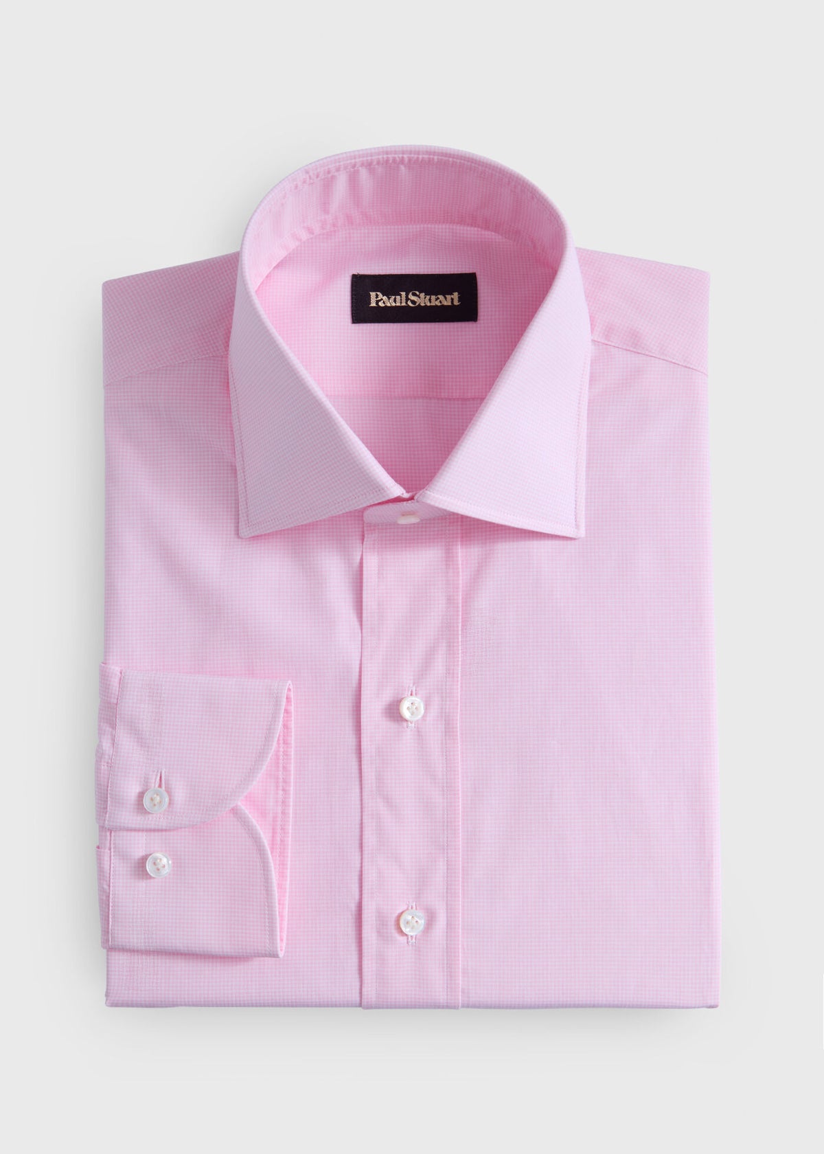 Mini Check Dress Shirt - Paul Stuart New