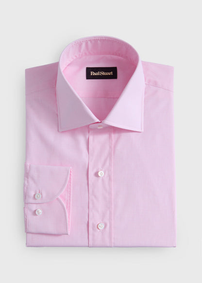 Mini Check Dress Shirt - Paul Stuart New