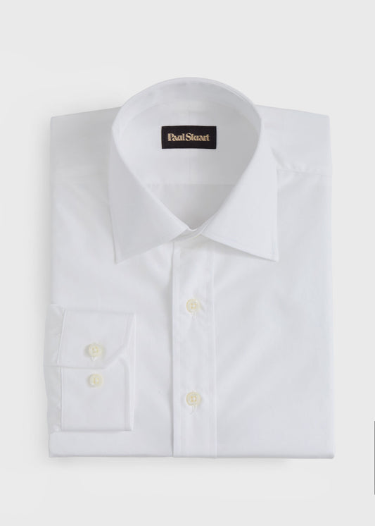 Broadcloth Slim Fit Dress Shirt - Paul Stuart Smart Buy
