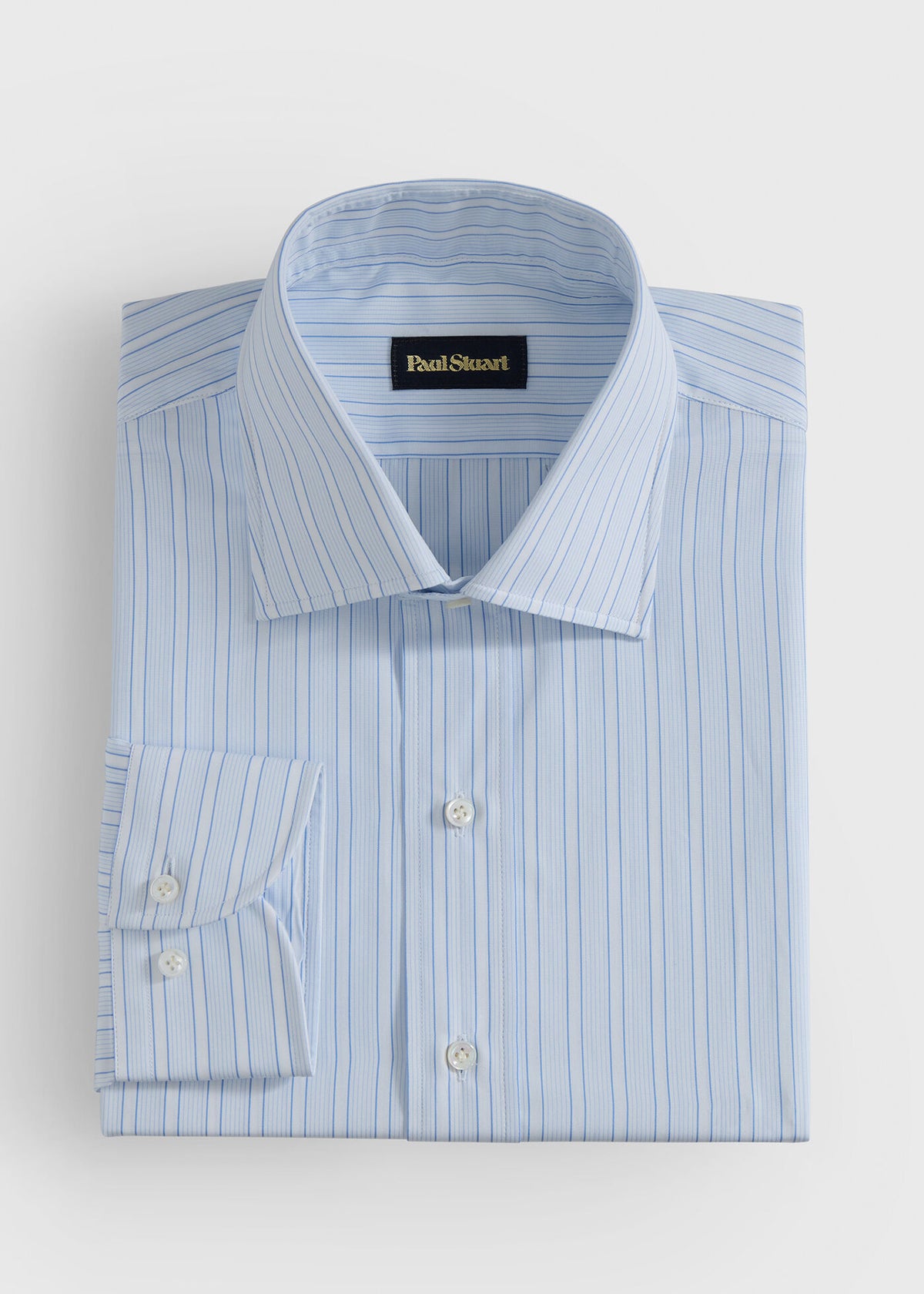 Cotton Deco Stripe Dress Shirt - Paul Stuart Trending