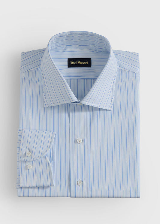Cotton Deco Stripe Dress Shirt - Paul Stuart Trending