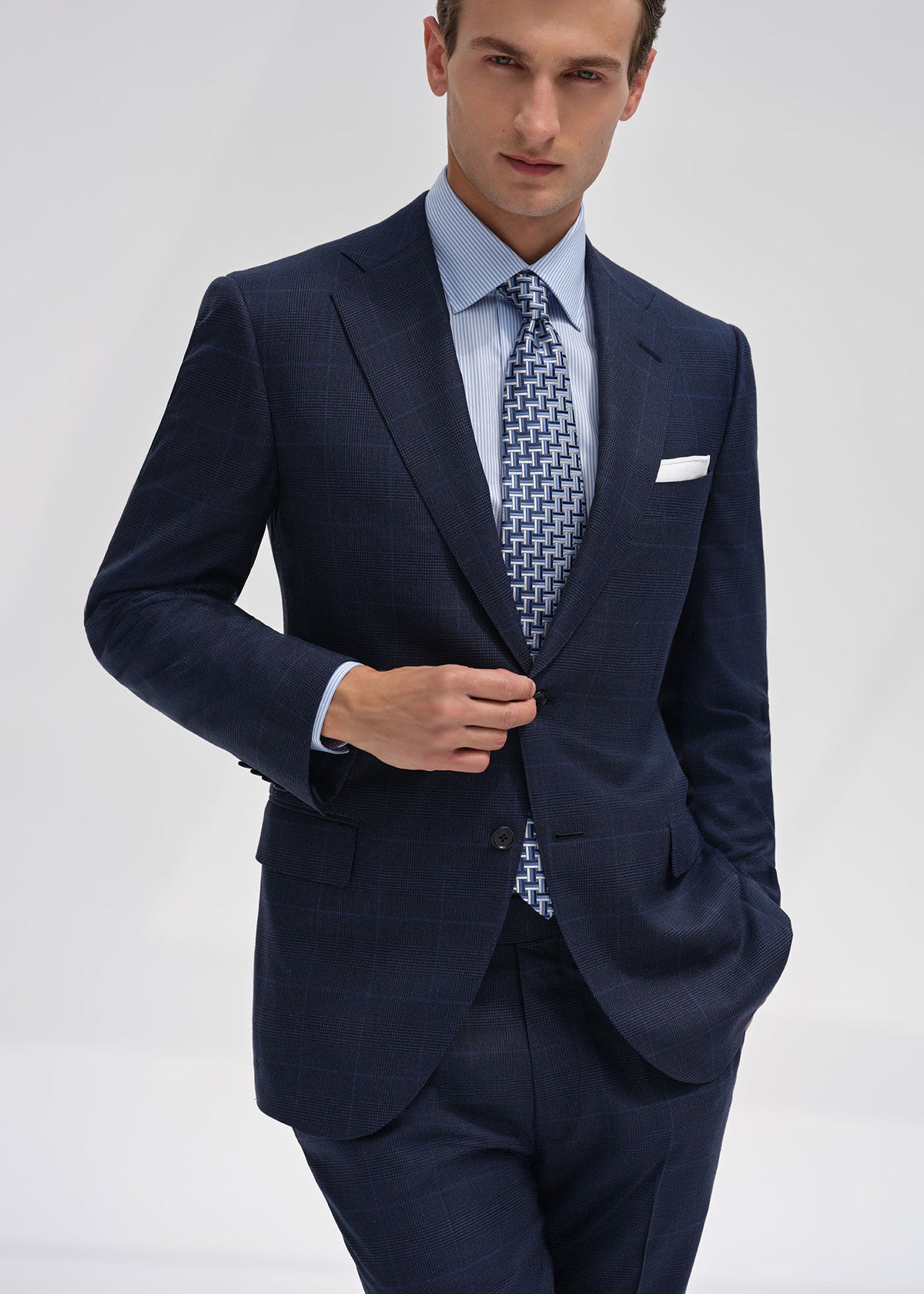 Handmade Narrow Bengal Stripe Dress Shirt - Paul Stuart Discount