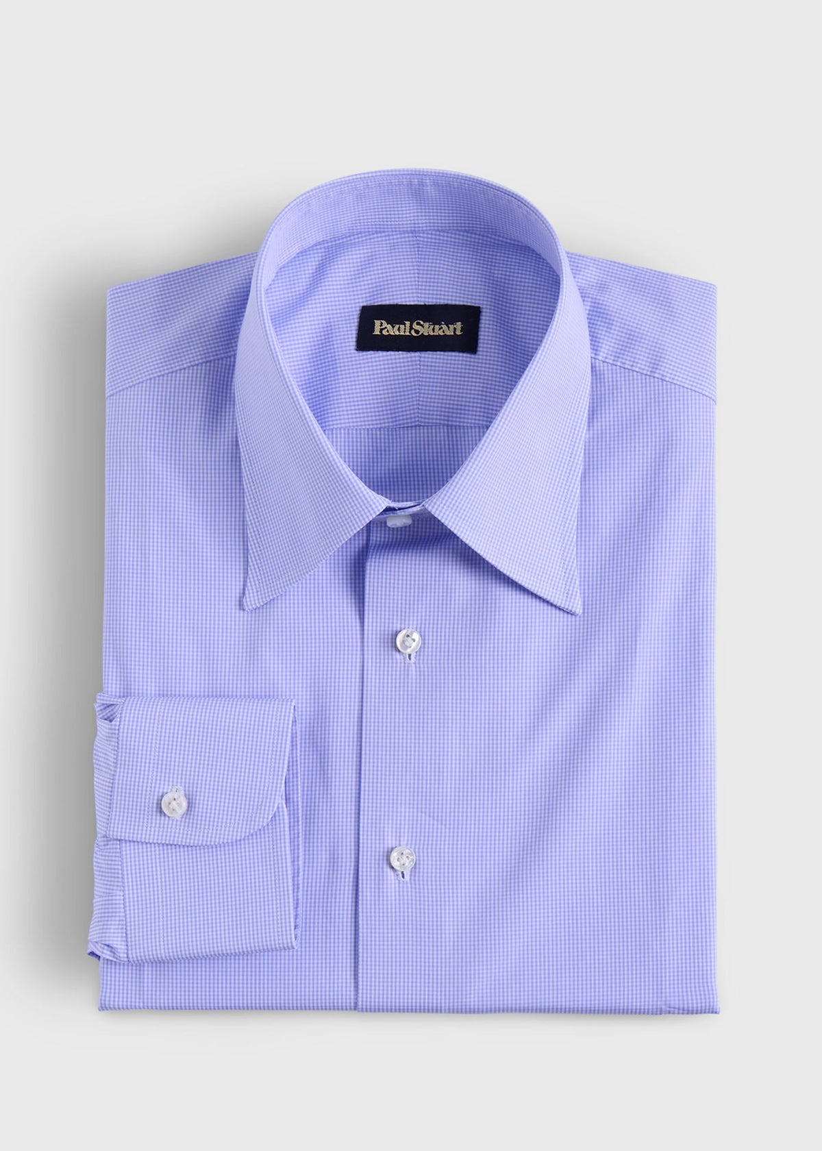 Handmade Micro Gingham Dress Shirt - Paul Stuart Trusted