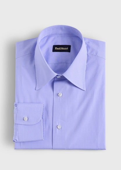 Handmade Micro Gingham Dress Shirt - Paul Stuart Trusted