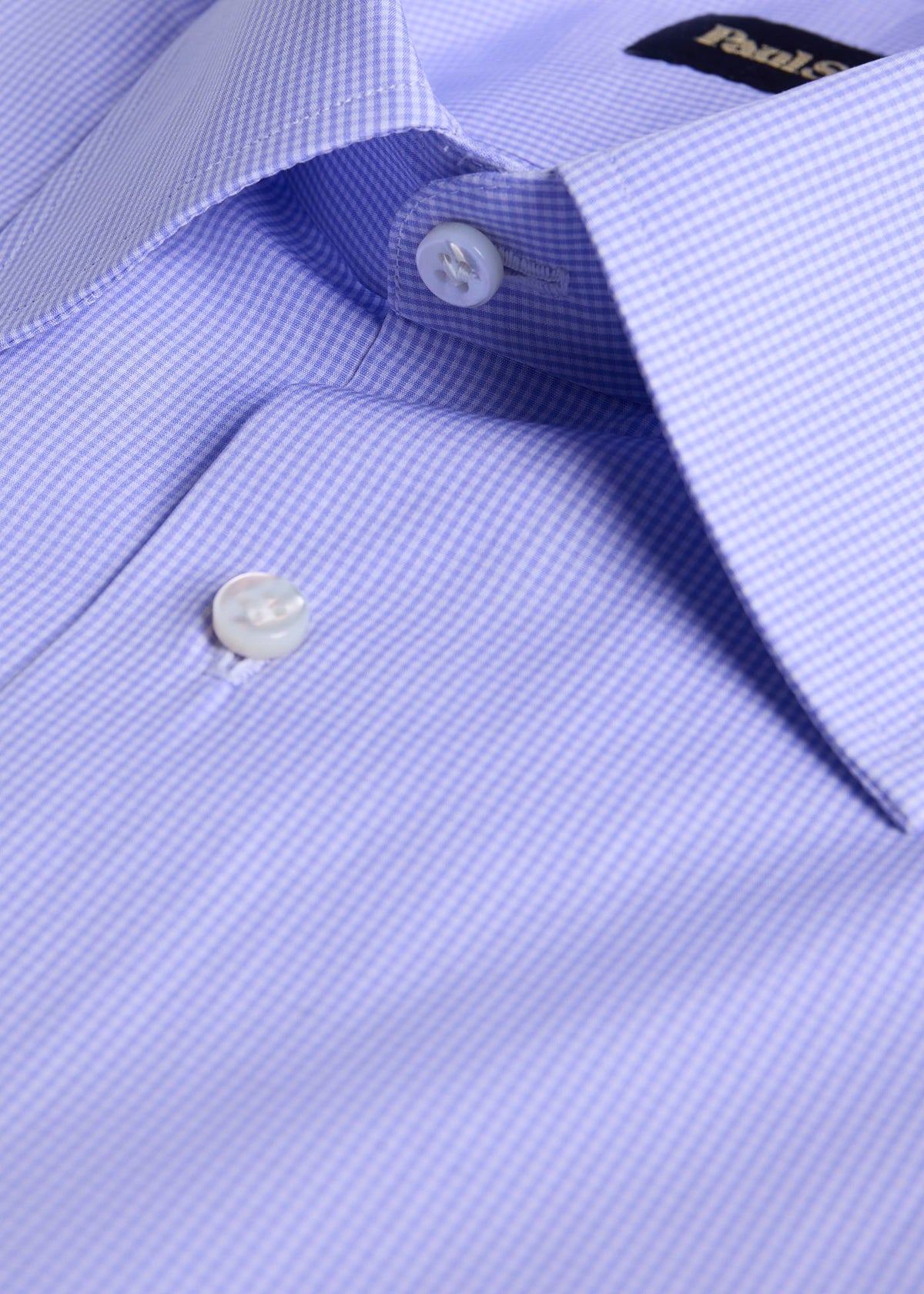 Handmade Micro Gingham Dress Shirt - Paul Stuart Trusted