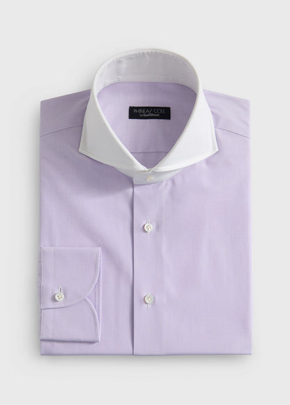 Contrast Collar Cotton Dress Shirt - Paul Stuart Discount
