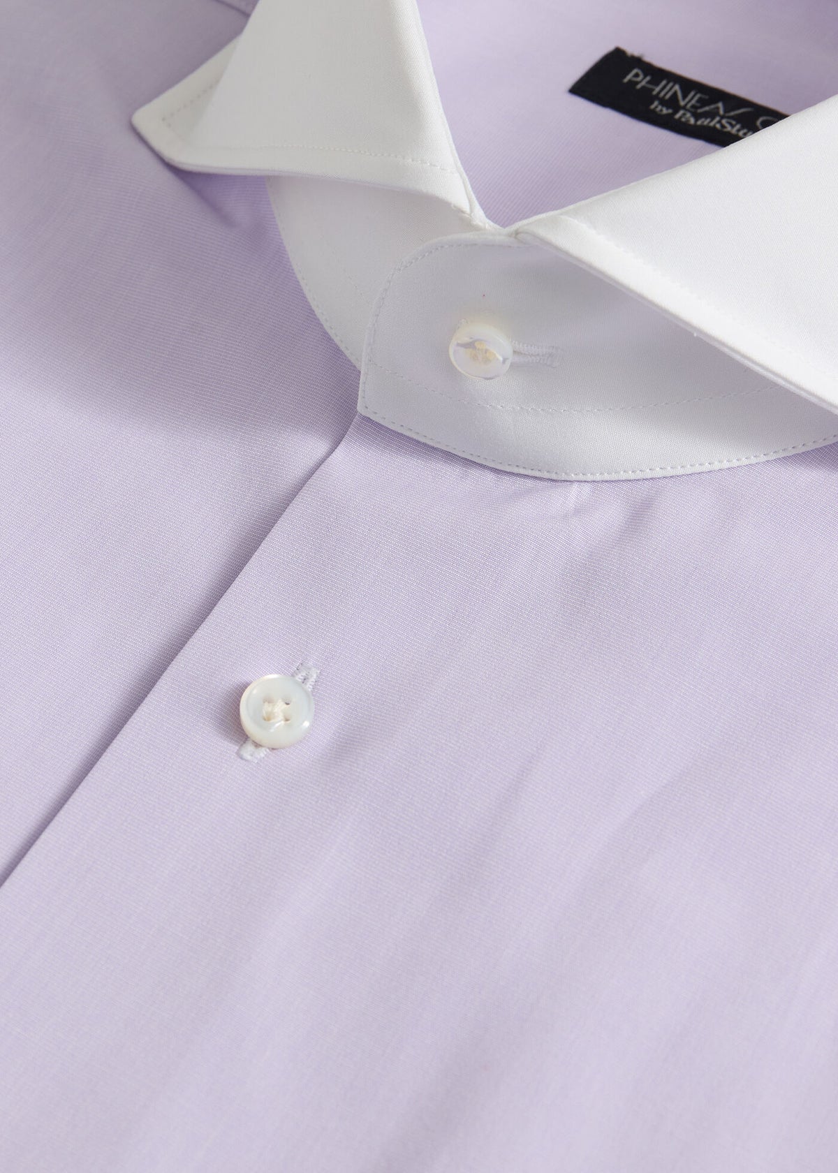 Contrast Collar Cotton Dress Shirt - Paul Stuart Discount