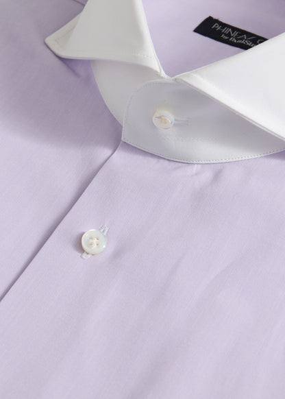 Contrast Collar Cotton Dress Shirt - Paul Stuart Discount