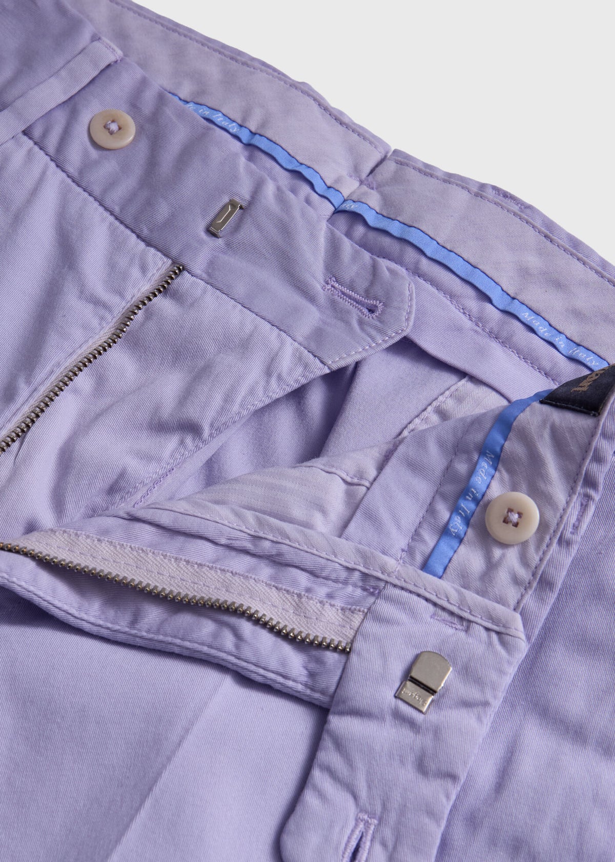 Cotton & Silk Garment Dyed Trouser - Paul Stuart Special Offer