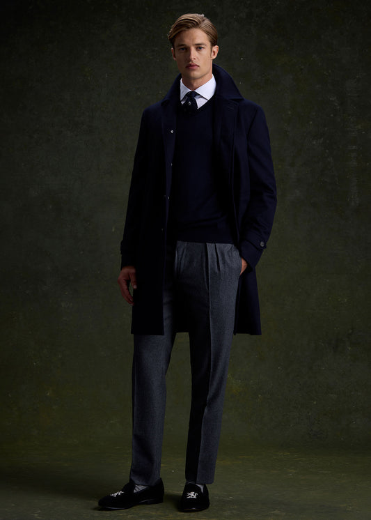 Super 170s Wool Water Repellent Coat - Paul Stuart Great Value