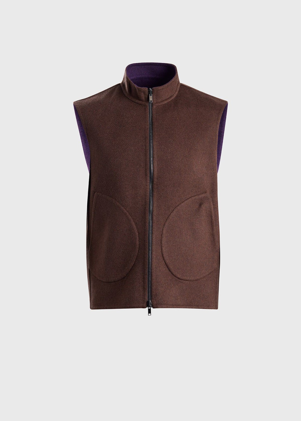 Double Faced Cashmere Reversible Vest - Paul Stuart Premium