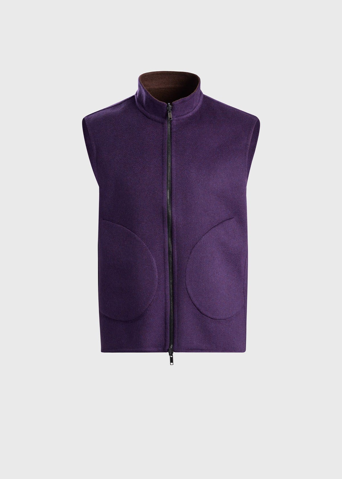 Double Faced Cashmere Reversible Vest - Paul Stuart Premium