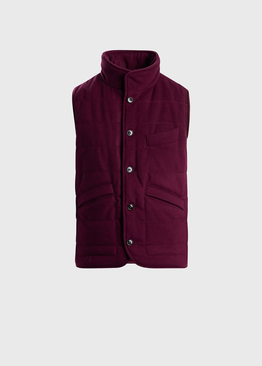 Wool & Cashmere Quilted Vest - Paul Stuart Popular