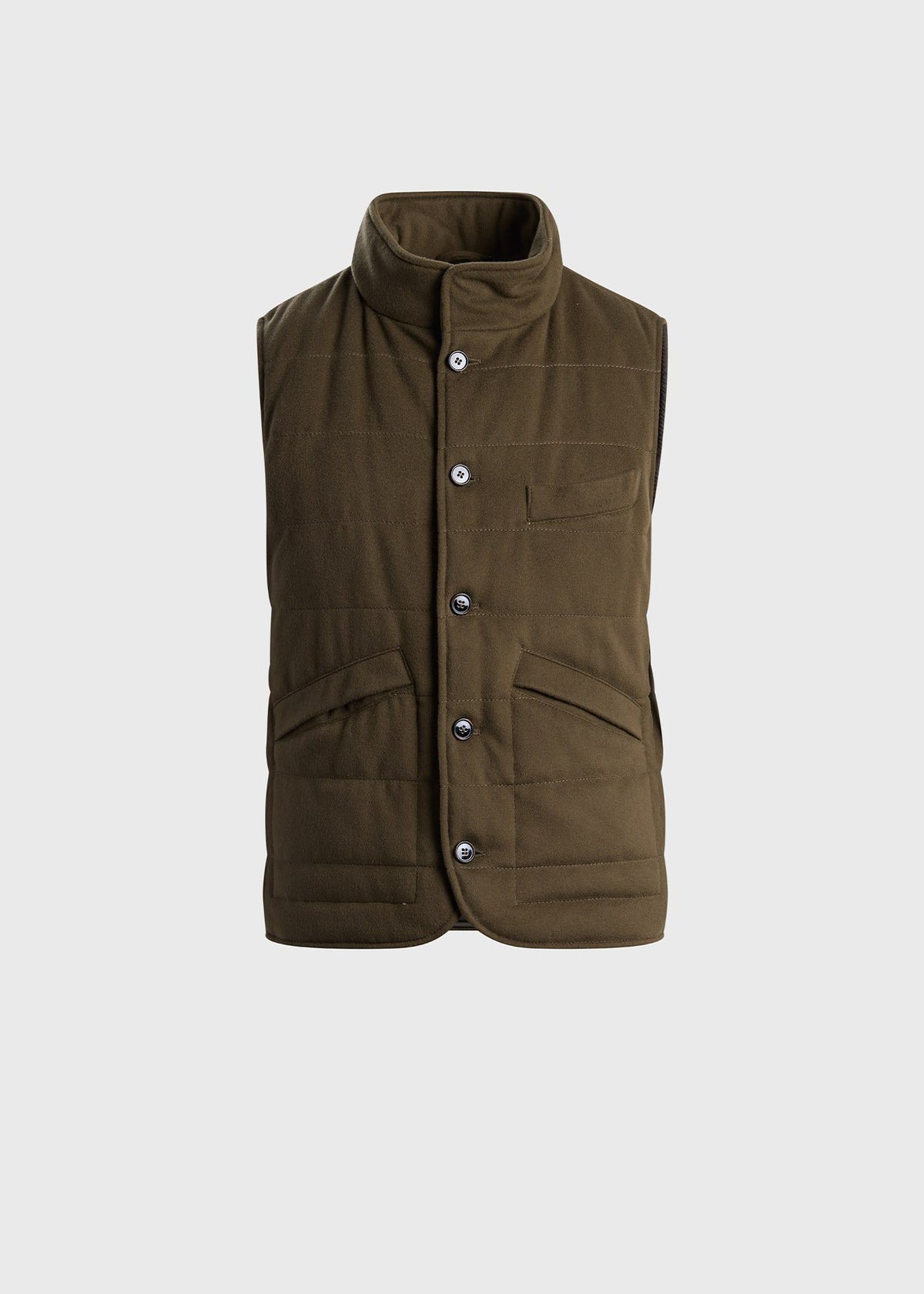 Wool & Cashmere Quilted Vest - Paul Stuart Popular