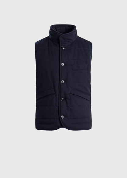 Wool & Cashmere Quilted Vest - Paul Stuart Hot Sale