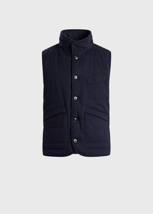 Wool & Cashmere Quilted Vest - Paul Stuart Hot Sale